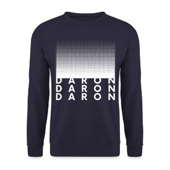 DARON... - Sweat-shirt Unisexe - marine - Devant - Alina (178cm) & Michal (187cm)