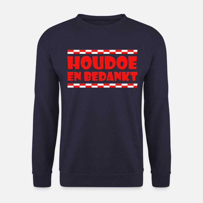 Liebe und danke (mit Fahne) - Unisex Pullover - Navy