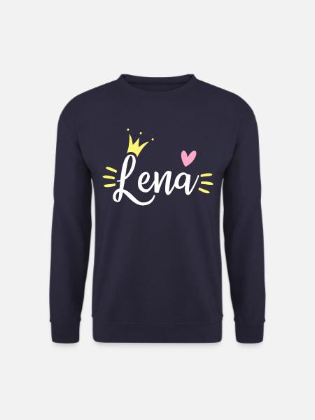 Lena Name Crown - Unisex Sweatshirt - navy