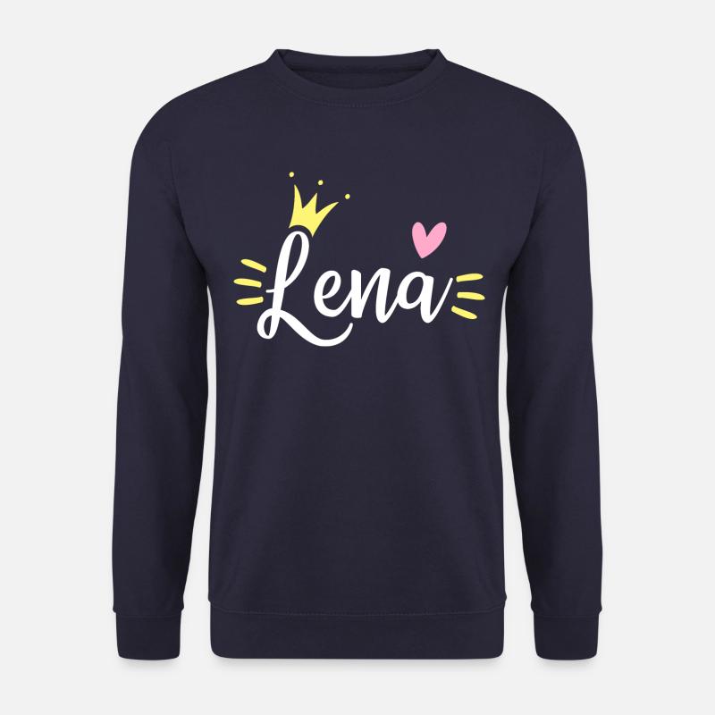 Lena Name Crown - Unisex Sweatshirt - navy