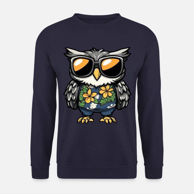 Eule Comic Lustig Sommer - Unisex Pullover - Navy