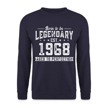 Légendaire depuis 1968 - Sweat-shirt Unisexe - marine - Devant - Alina (178cm) & Michal (187cm)