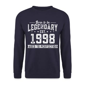 Légendaire depuis 1998 - Sweat-shirt Unisexe - marine - Devant - Alina (178cm) & Michal (187cm)