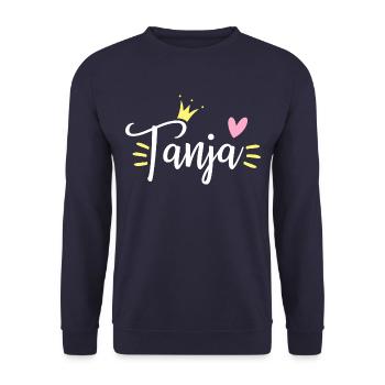 Tanja Nom Krone - Sweat-shirt Unisexe - marine - Devant - Alina (178cm) & Michal (187cm)