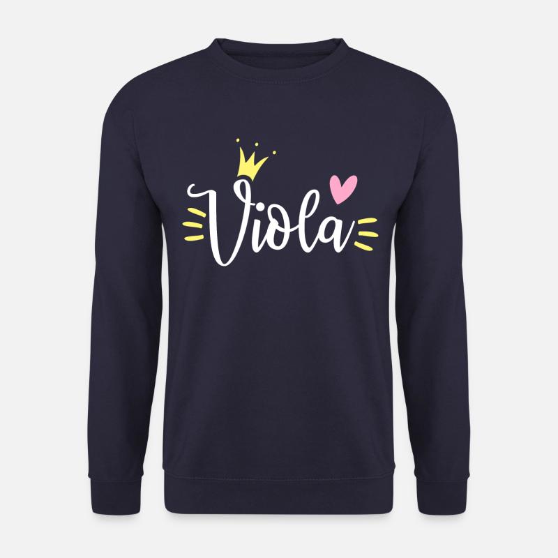Viola Name Krone - Unisex Pullover - Navy