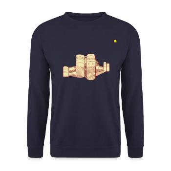 CHATEAU D'ANGERS - Sweat-shirt Unisexe - marine - Devant - Alina (178cm) & Michal (187cm)