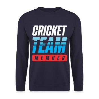 Cricket Team - Unisex Pullover - Navy - Vorne - Alina (178cm) & Michal (187cm)