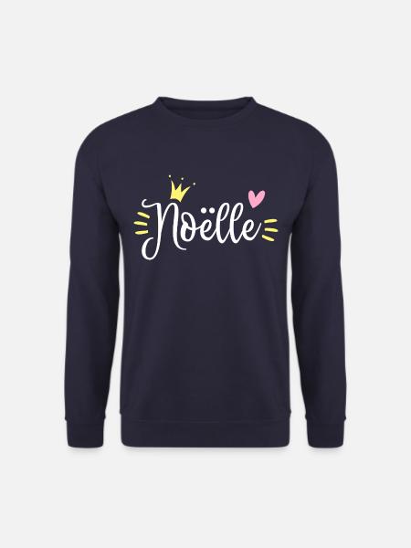 Noëlle Name Crown - Unisex Sweatshirt - navy