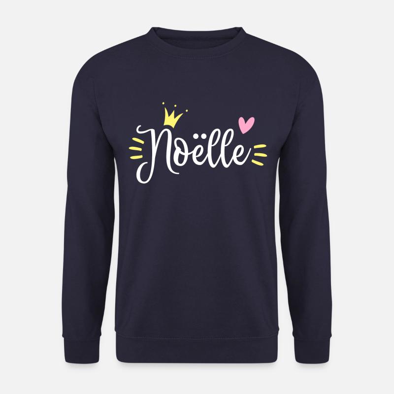 Noëlle Name Crown - Unisex Sweatshirt - navy