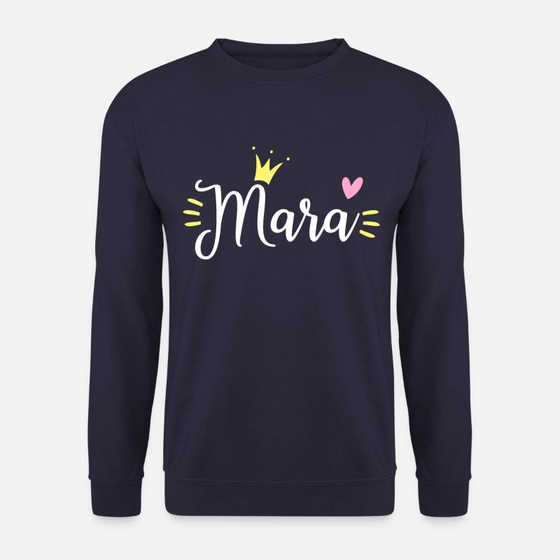 Mara Name Crown - Unisex Sweatshirt - navy