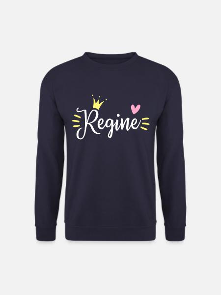 Regine Name Crown - Unisex Sweatshirt - navy