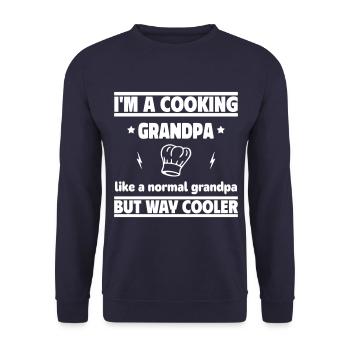 Je suis un grand-père chef - Sweat-shirt Unisexe - marine - Devant - Alina (178cm) & Michal (187cm)