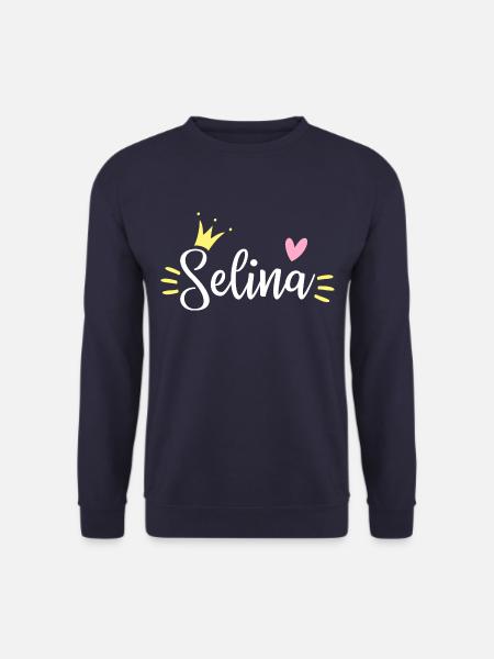 Selina Name Krone - Unisex Pullover - Navy