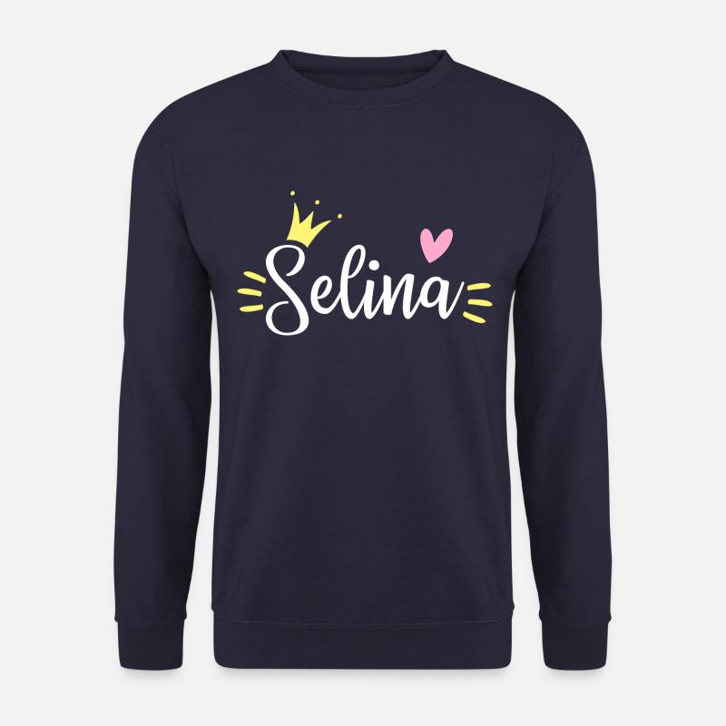 Selina Name Crown - Unisex Sweatshirt - navy