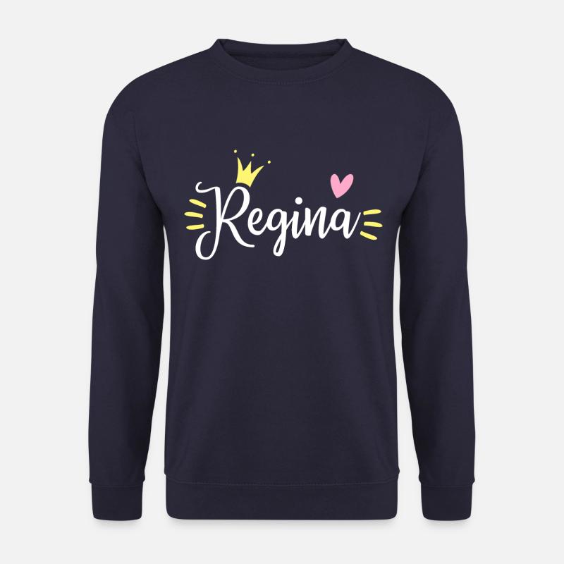 Regina Name Krone - Unisex Pullover - Navy