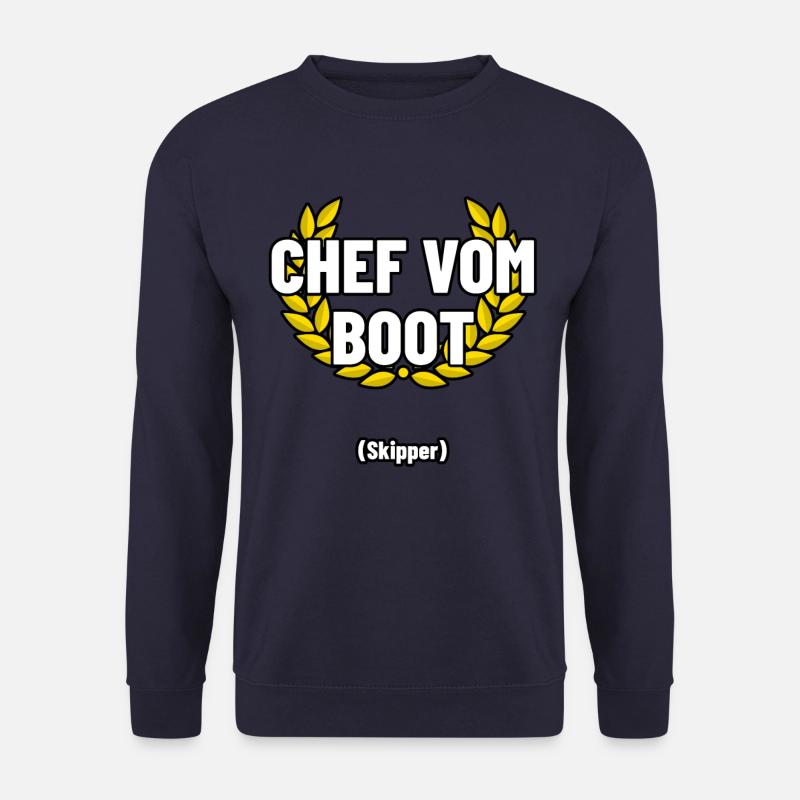 chef boot skipper - Unisex Pullover - Navy