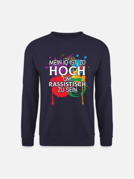 Nationalität Mensch - Gegen Rassismus Deutschland - Unisex Pullover - Navy