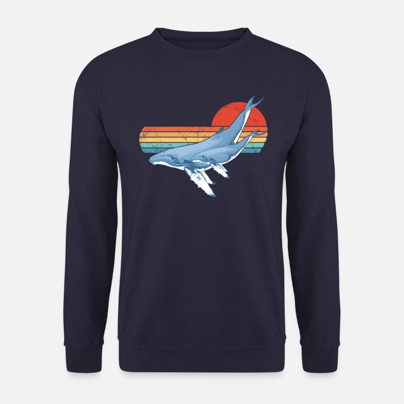 Buckelwale - Unisex Pullover - Navy
