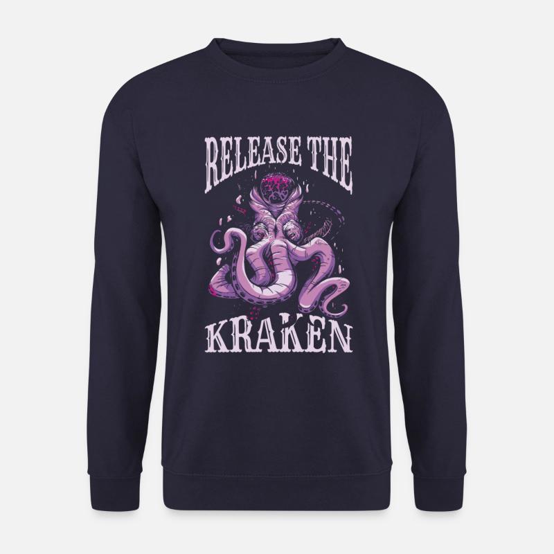 Octopus Octopus Cuttlefish Animal - Unisex Sweatshirt - navy