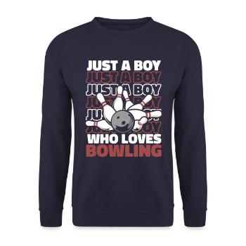 Bowling Bowler Pin Ball Bowling Ball - Sweat-shirt Unisexe - marine - Devant - Alina (178cm) & Michal (187cm)