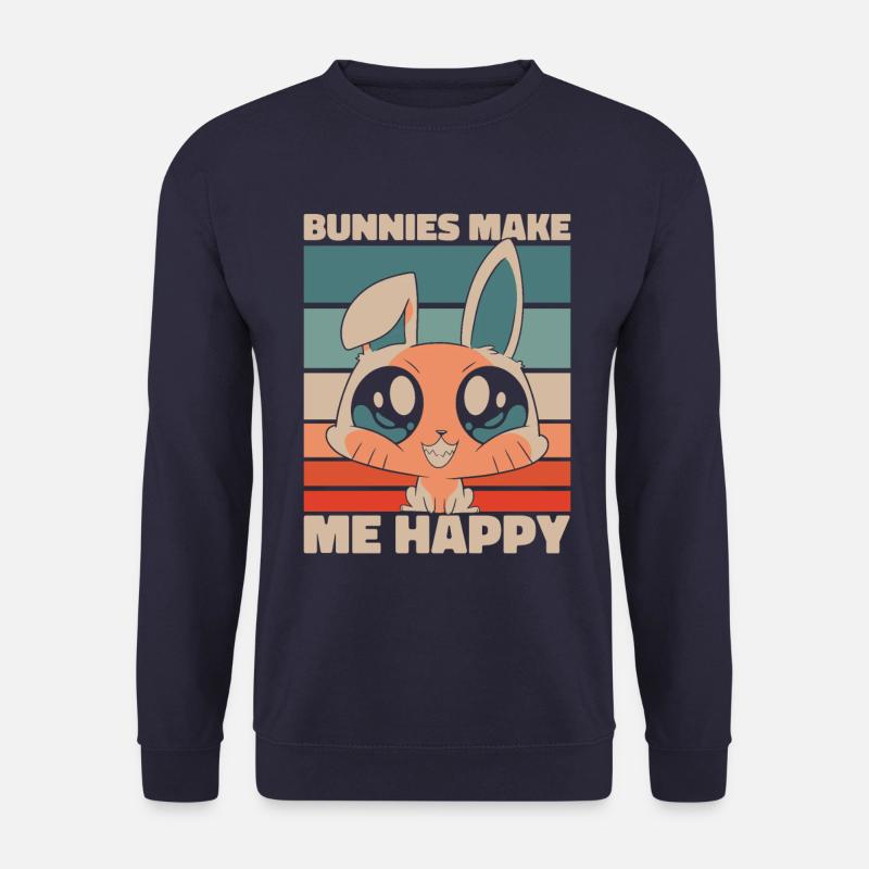 Rabbit Animal Pet Rabbit - Unisex Sweatshirt - navy