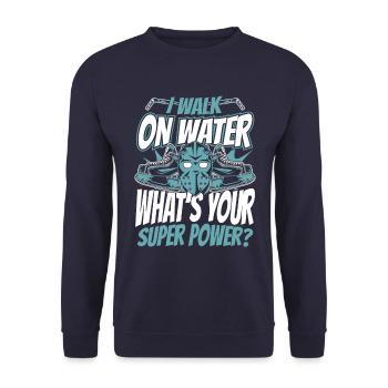 Ice Hockey Hockey Sports - Unisex Sweatshirt - navy - Front - Alina (178cm) & Michal (187cm)