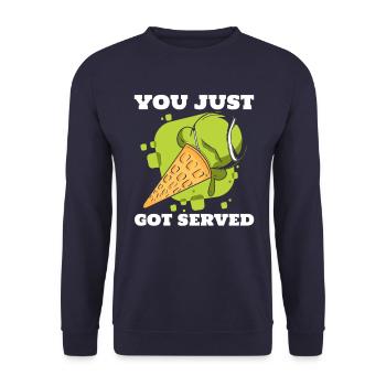 Tennis tennis player - Unisex Sweatshirt - navy - Front - Alina (178cm) & Michal (187cm)