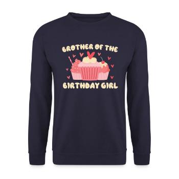 Frère Grand frère Famille - Sweat-shirt Unisexe - marine - Devant - Alina (178cm) & Michal (187cm)