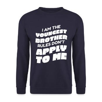 Frère Grand frère Famille - Sweat-shirt Unisexe - marine - Devant - Alina (178cm) & Michal (187cm)