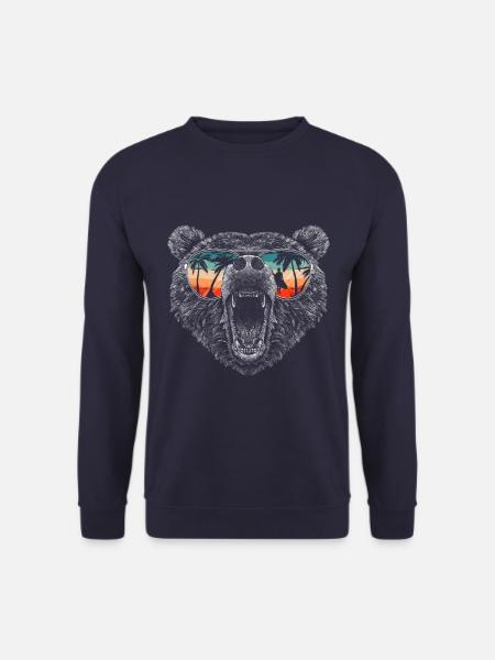 Bear Grizzly Bear Brown Bear Bear - Unisex Sweatshirt - navy