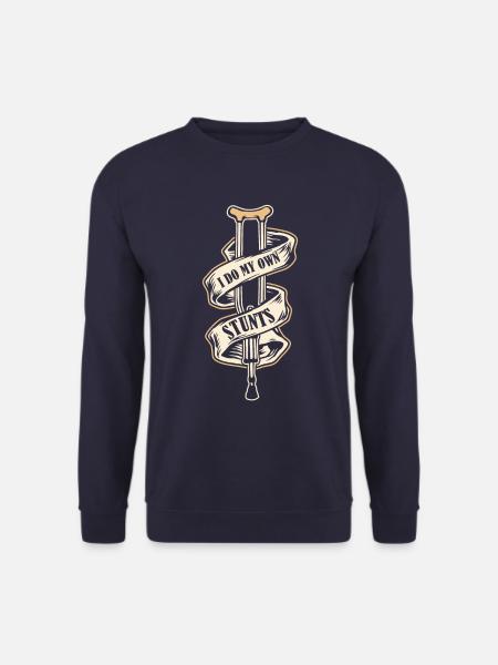 Gute Besserung Gebrochener Fuß Knochenbruch - Unisex Pullover - Navy