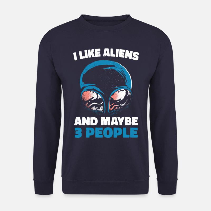 Alien UFO Aliens Außerirdischer - Unisex Pullover - Navy