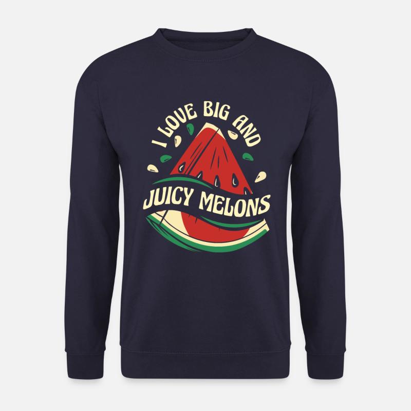 Watermelon Melon Fruit - Unisex Sweatshirt - navy