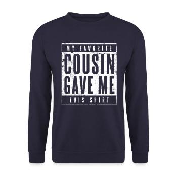 Cousins Cousin Familie - Unisex Pullover - Navy - Vorne - Alina (178cm) & Michal (187cm)