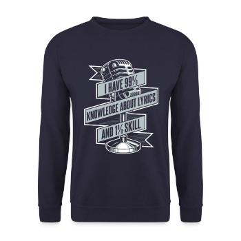 Vocal music singer singing - Unisex Sweatshirt - navy - Front - Alina (178cm) & Michal (187cm)