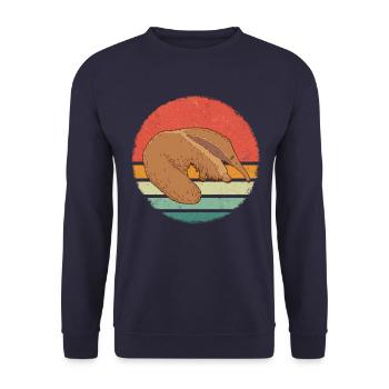 Anteater Animal Anteaters - Unisex Sweatshirt - navy - Front - Alina (178cm) & Michal (187cm)
