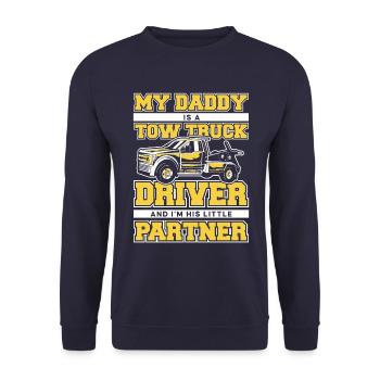 Tow Truck Truck Tow Truck - Unisex Sweatshirt - navy - Front - Alina (178cm) & Michal (187cm)