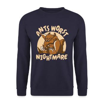 Anteater Animal Anteaters - Unisex Sweatshirt - navy - Front - Alina (178cm) & Michal (187cm)