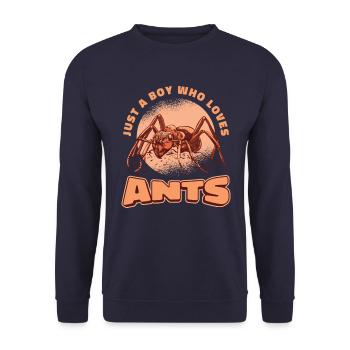 Fourmis insectes fourmis - Sweat-shirt Unisexe - marine - Devant - Alina (178cm) & Michal (187cm)