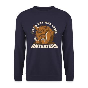Anteater Animal Anteaters - Unisex Sweatshirt - navy - Front - Alina (178cm) & Michal (187cm)