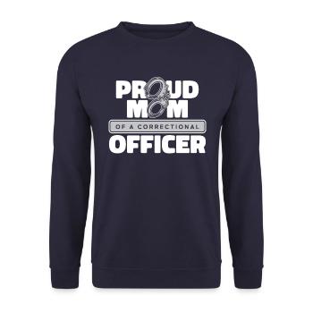 Correctional officer Guard Law enforcement officer - Unisex Sweatshirt - navy - Front - Alina (178cm) & Michal (187cm)