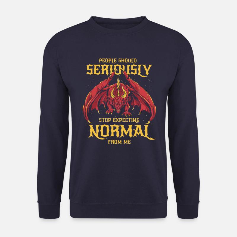 Drache Mystisch Drachen Fantasie - Unisex Pullover - Navy