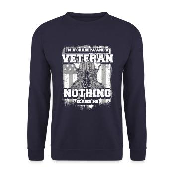 Grand-père Grand-père Famille Fête des pères - Sweat-shirt Unisexe - marine - Devant - Alina (178cm) & Michal (187cm)