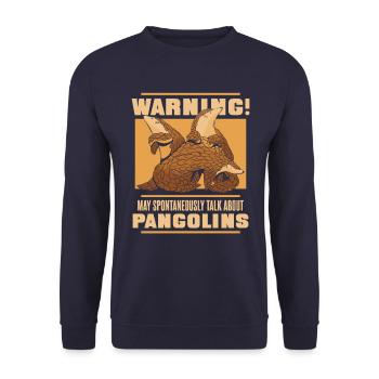 Pangolin Animal Pangolins Endangered Ar - Unisex Sweatshirt - navy - Front - Alina (178cm) & Michal (187cm)
