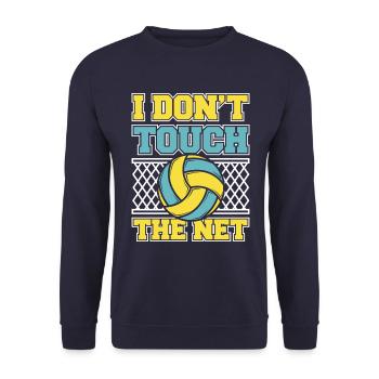 Volleyball Player Beach Volleyball Volleyball S - Unisex Sweatshirt - navy - Front - Alina (178cm) & Michal (187cm)