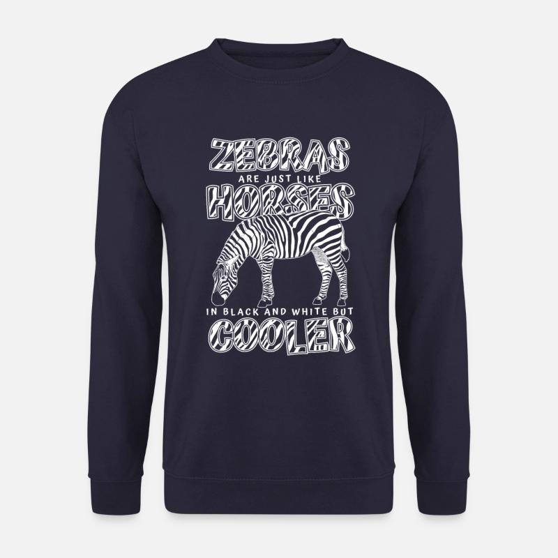 Zebra Tier Zebras Zoo - Unisex Pullover - Navy