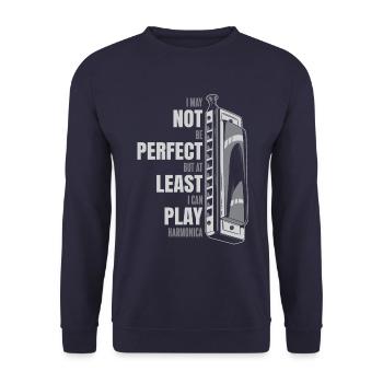 Harmonica Harmonica Musique Instrument - Sweat-shirt Unisexe - marine - Devant - Alina (178cm) & Michal (187cm)