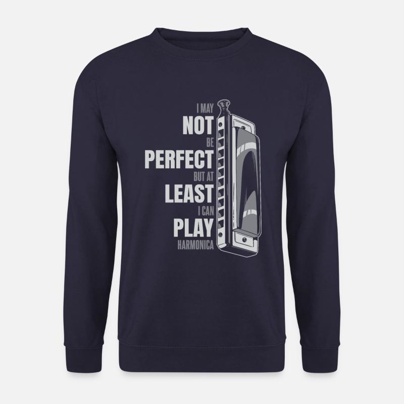 Harmonica Harmonica Instrument Music - Unisex Sweatshirt - navy
