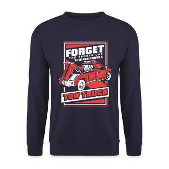 Tow Truck Truck Tow Truck - Unisex Sweatshirt - navy - Front - Alina (178cm) & Michal (187cm)