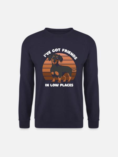Dackel Hund - Unisex Pullover - Navy